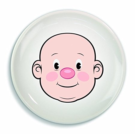 Fred & Friends MR FOOD FACE Kids' Ceramic Dinner Plate