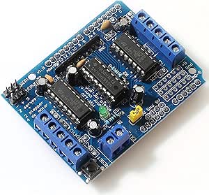 DEVMO L293D Motor Drive Shield Expansion Board Compatible with Ar-duino Duemilanove Mega UNO R3 AVR ATMEL