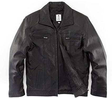 Z8 Jimmie Genuine Brown Leather Jackets for Men Slim Fit James Dean Inspired