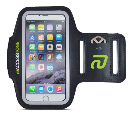 AccessTone™ iPhone 6 Armband for Running, Biking & Fitness. Durable Sweat-resistant Sports Armband   Key Holder & Touch-sensitive Cover, for Apple iPhone 6 & 6s (4.7"). Free Replacement Warranty