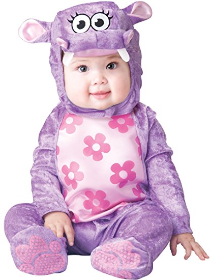 InCharacter Baby Girl's Huggable Hippo Costume