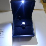 Dealimax  Black PU Leather with LED Jewelry Gift Box Case for engagement ring Ring Earring Pendant and Outer box