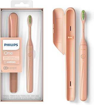 Philips One by Sonicare Rechargeable Toothbrush, Champagne, HY1200/25