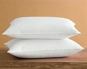 Microfiber Extra Soft White Pillows | Pillows for Sleeping White - Set of 2 (Size - 16x24 Inches Or 40x60 cm) Pack of 2 | White Microfiber