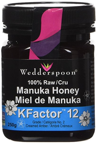Wedderspoon Raw Organic Manuka Honey Active 12 , 8.8-Ounce Jar, 250 Grams