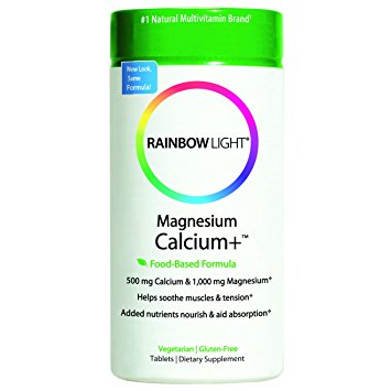 Rainbow Light, Magnesium Calcium Plus, 90-Count