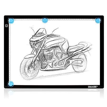 A3 Magnetic Ultra-Thin LED Light Box Artcraft Tracing Light Pad with Stepless Brightness Control, Memory Function and USB Powered for Artists,Drawing,Sketching,Designing,Painting,Animation