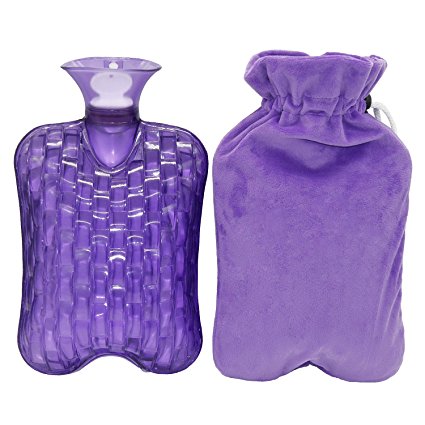 KOODER Hot Water bottle,Slow down the symptom of dysmenorrhea,Winter heating products! 2L … (Purple)