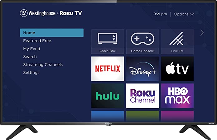 Westinghouse 42 Inch FHD Smart Roku TV, 1080p, Compatible with Apple Home Kit, Alexa and Google Assistant, (2022 Model)