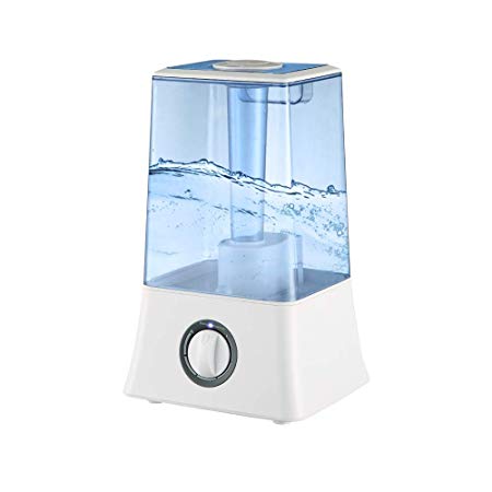 Ultrasonic Cool Mist Humidifier for Bedroom Baby Room，4.5L（1.2 Gal) Premium Large Room Humidifier, 360° Nozzle, Whisper-Quiet Operation, Mist Output Control, Easy to Clean, Last Up to 26 Hours