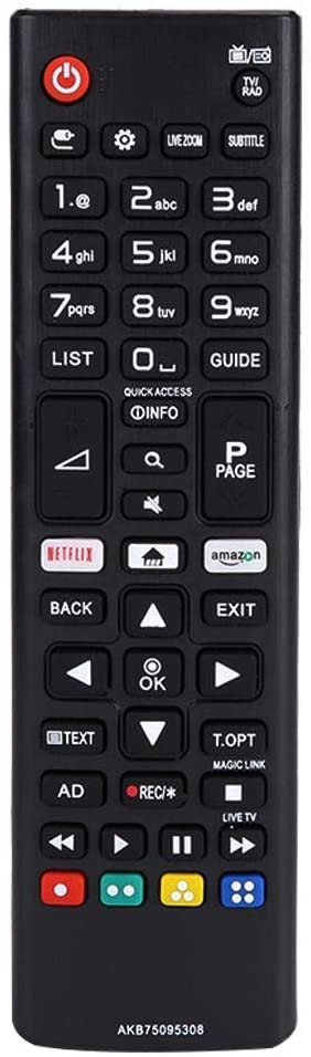 New Replacement Remote for LG smart TV Remote Control AKB75095308 for LG TV with Netflix Amazon Buttons