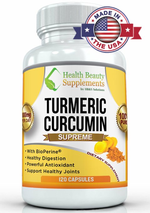 -ULTRA STRENGTH TURMERIC-Turmeric Curcumin With Bioperine,Organic Turmeric Gold Formula With Black Pepper