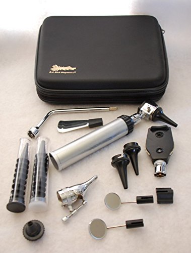 ENT (Ear Nose and Throat) Otoscope Ophthalmoscope Kit and Case