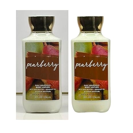 Bath & Body Works Body Lotion Pack of 2, 8oz Each (Pearberry)