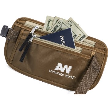 Travel Pouch Hidden Money Belt with Rfid. Paracord Strength for Maximum Security.