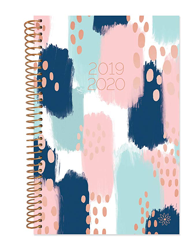 bloom daily planners 2019-2020 Academic Year Day Planner Calendar (August 2019 - July 2020) - 6” x 8.25” - Weekly/Monthly Agenda Organizer Book with Tabs & Flexible Soft Cover - Paint Strokes
