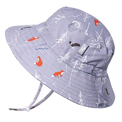 JAN & JUL Boys Aqua-Dry UV Sun Protection Swim Hat, Adjustable Straps, for Baby, Toddler, Kids