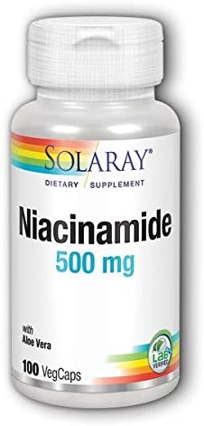 Niacinamide 500mg Solaray 100 VegCaps