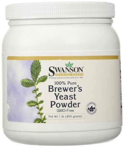 100 Pure Brewers Yeast Powder Gmo-Free 16 oz 454 grams Pwdr