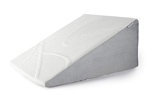 Perfect Cloud Plush 7-Inch Tall Bed Wedge Pillow - Featuring a Chenille and Knit Combo Cover and Ultra-Comfortable Memory Foam for a Superior Resting Experience