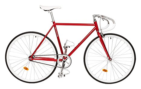 Critical Cycles Classic Fixed-Gear Single-Speed Bike with Pista Drop Bars