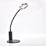 Amazlab DL4B Latest Release Steel Dual Lens Flexible Magnifier Desk Lamp USB Cabled Powerful 3x6x Magnifying Glass Smoothly Adjustable Unfloppable Gooseneck Extra Bright LED Lights Widly Used By Jewelers Bead Threading Nature Enthusiasts and Hobbists Matte Black