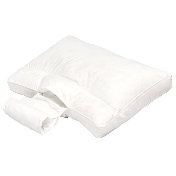 Adjustable Neck Support ANS Bed Pillow USA MADE Memory Foam-Pearl Fiber Blend FREE Coolmax  Custom Fit Pillowcase - King