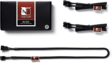 Noctua NA-SEC3, 4-pin Fan Extension Cables (60cm, Black)