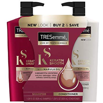 TRESemme Keratin Smooth with Marula Oil Shampoo and Conditioner (28 fl. oz, 2 pk.)