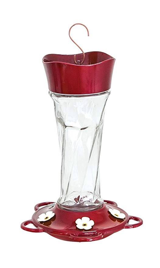 More Birds Twist Hummingbird Feeder, 11-Ounce Capacity, 7 Ports