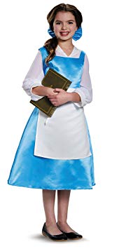 Belle Blue Dress Tween Disney Princess Beauty & The Beast Costume, Large/10-12