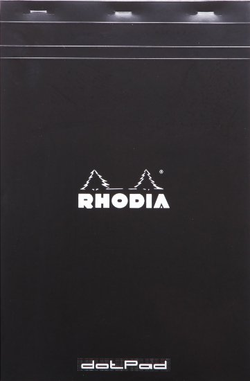 Rhodia 19559C Dot Grid Dotpad, A4 - Black