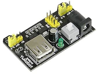 Generic DIY Retails 3.3V and 5V Power Supply Module for MB102 Bread Board Arduino Raspberry Pi, Black