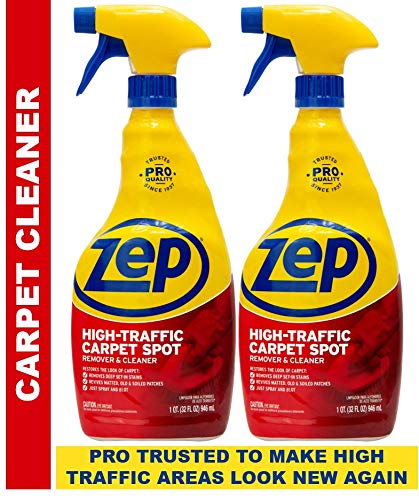 Zep High Traffic Carpet Cleaner 32 Ounce (Pack of 2) Make high Traffic Areas Look New Again