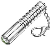 LUMINTOP WORM Stainless Steel Highest Lumen AAA Flashlight with Keychain Small but Powerful 110 Lumens with 3 Modes Waterproof Pocket Size Torch Light Just 283 and 099oz Best Gift for Everyone