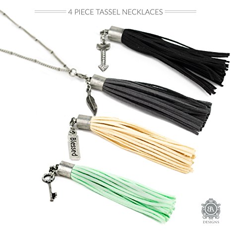 Essential Oil Diffuser Necklace | Aromatherapy | Tassel Necklace For Women | 30 Antique Silver Chain