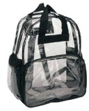 Clear Backpack with Smooth Plastic Completely Transparent