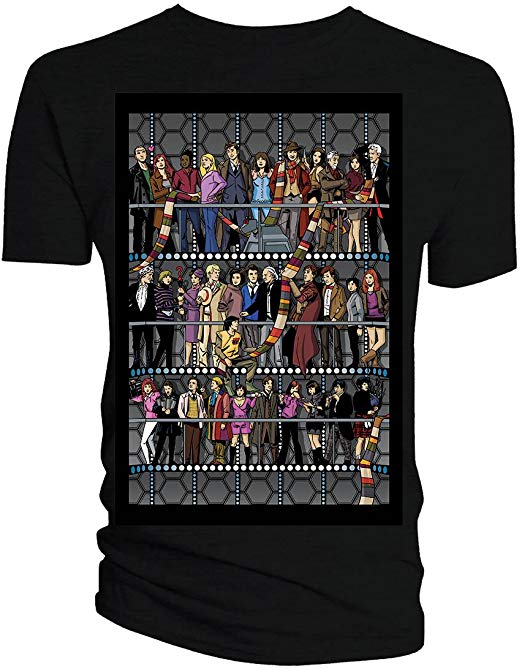 Doctor Who All Doctors and Companions T-Shirt