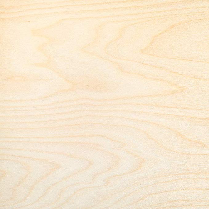 6mm 1/4" x 12" x 12" B/BB Baltic Birch Plywood - Perfect for Arts & Crafts, School & DIY Projects, Drawing, Painting, Wood Engraving, Wood Burning & Laser Projects - Cherokee Wood Products