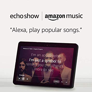 Echo Show (2nd Gen) - Black   Amazon Music Unlimited (6 months FREE w/auto-renew)