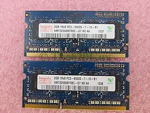 Lenovo 55Y3713 Hynix 4GB 2 x 2GB PC3-8500S DDR3 1066 SODIMM Laptop Memory Kit