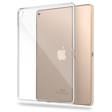 iPad Pro 9.7 Case ,Transparent Slim Silicon Soft TPU Tablet Computer Case [Shock Absorption] For Apple iPad Pro 9.7 inch (2016) (clear)