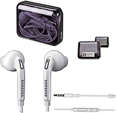 Samsung Mobile Phone Stereo Premium In-Ear Headset in Samsung Jewel Case Box, Handsfree Operation, White for Compatible Samsung Mobile Phones, with 3.5 mm Audio Jack