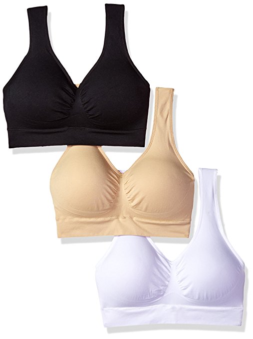 Mirity Padded Sports Bras For Women Freedom Seamless Spanx Yoga Bra Pack Of 3