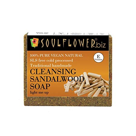Soulflower Handmade Soap (Skin Cleansing Sandalwood Soap)