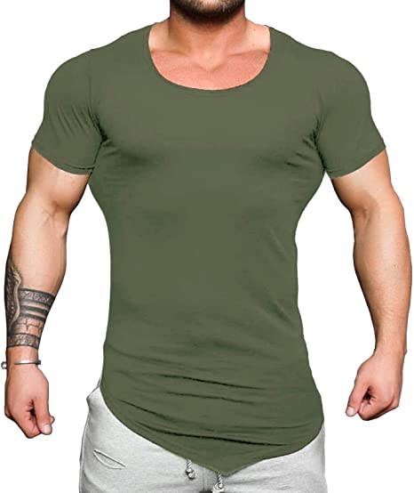 COOFANDY Men's Workout Tee Short Sleeve Gym Training Bodybuilding Muscle Fitness T Shirt