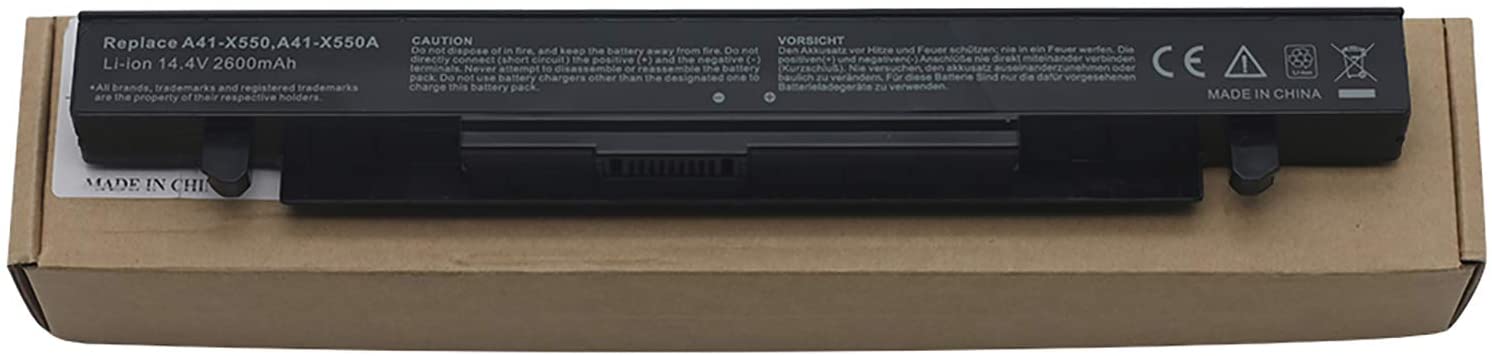 Bay Valley Parts®New Laptop Battery for ASUS A41-X550A X550 X550C X550CA X550CC X550CL X550E X550L X550LN X550V X550VB X550VC X550VL Li-ion 4 Cell 14.4v 2600mAh/37wh