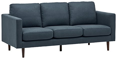 Rivet Revolve Modern Sofa, 80"W, Denim