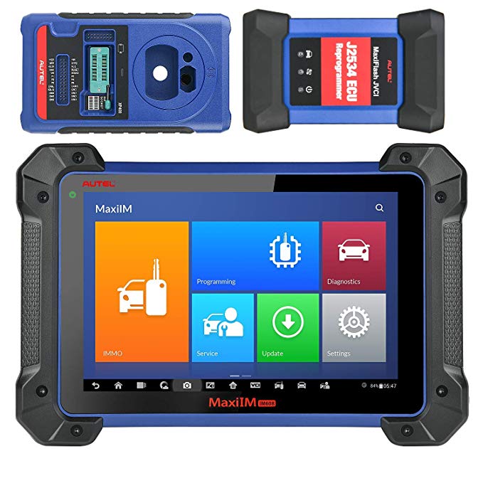 Autel MaxiIM IM608 Automotive OBD2 Scanner All Systems Diagnotsic Tool with The Included IMMO Key Programmer XP400 and MaxiFlash ECU Reprogrammer Work On EPB, DPF, SAS, Oil Reset, BMS, TPMS Sensor ID