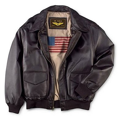 Landing Leathers Mens Air Force A-2 Leather Flight Bomber Jacket